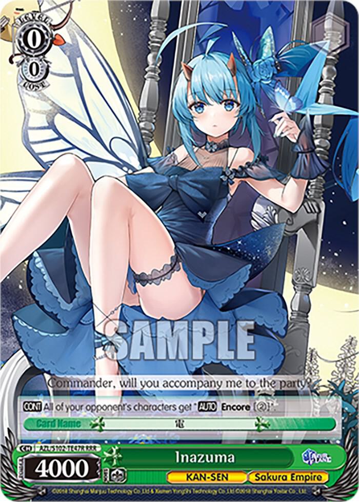 Inazuma RRR AZL/S102-TE47R RRR Azur Lane Card