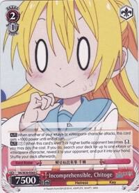 Incomprehensible Chitoge NK/W30-E069 C NISEKOI -False Love- Card