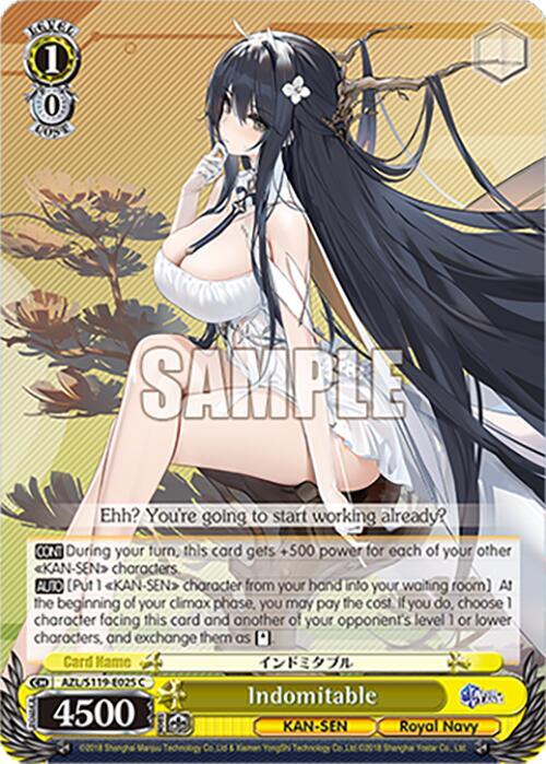 Indomitable AZL/S119-E025 C Azur Lane Vol. 2 Card