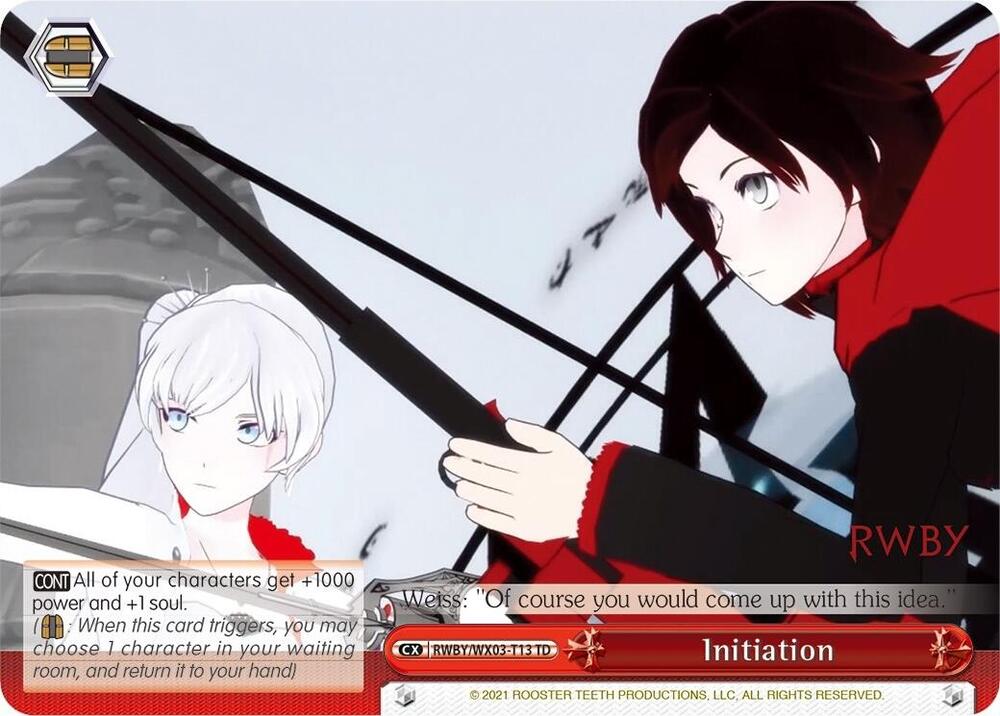 Initiation RWBY/WX03-T13 TD RWBY Card