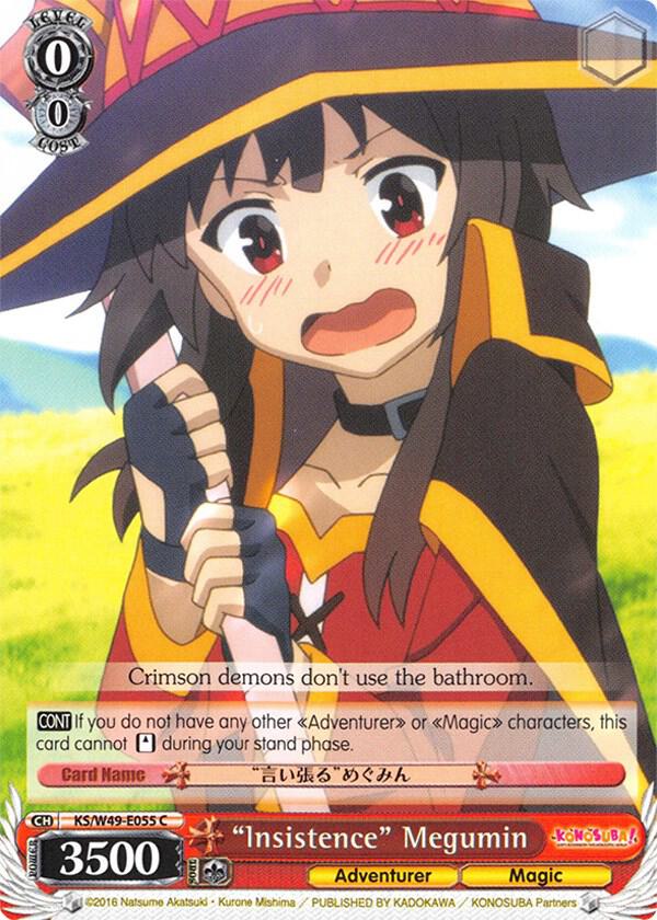 Insistence Megumin KS/W49-E055 C KonoSuba Card