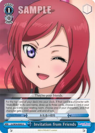 Invitation from Friends LL/W34-E095 U Love Live! Vol. 2 Card