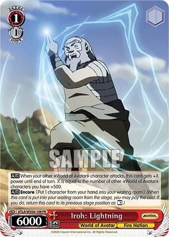 Iroh Lightning ATLA/WX04-108 PR Avatar: The Last Airbender Card