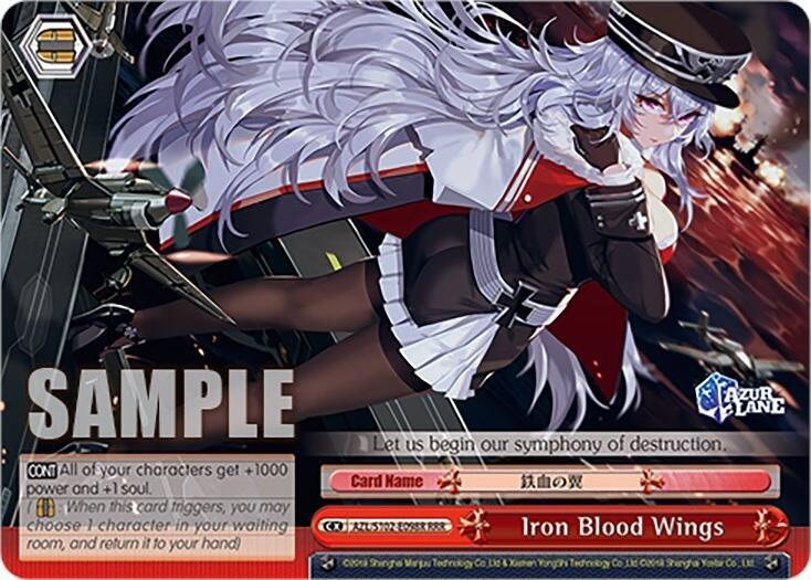 Iron Blood Wings RRR AZL/S102-E098R RRR Azur Lane Card