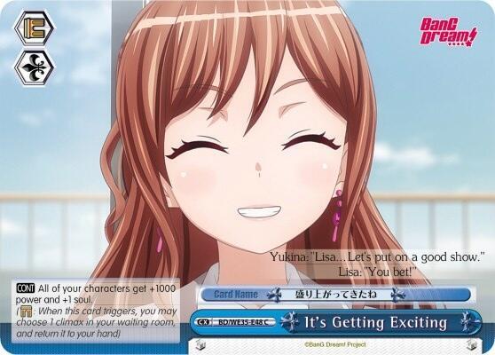 Its Getting Exciting Parallel Foil BD/WE35-E48 C Poppin’Party x Roselia Card