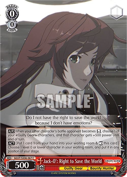Jack O Right to Save the World GGST/SX06-067 C Guilty Gear -Strive- Card
