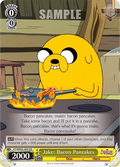 Jake Bacon Pancakes AT/WX02-A02 Adventure Time Card