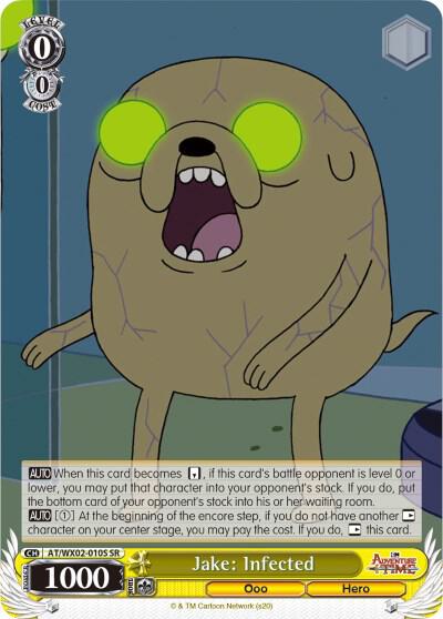 Jake Infected SR AT/WX02-010S SR Adventure Time Card