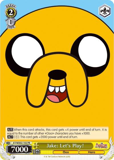 Jake Lets Play AT/WX02-102 PR Adventure Time Card