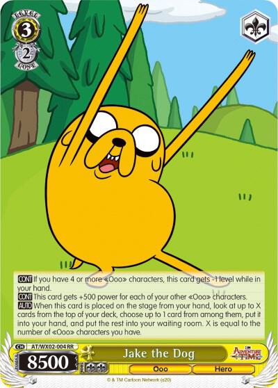 Jake the Dog AT/WX02-004 RR Adventure Time Card