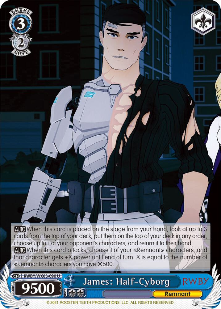 James Half Cyborg RWBY/WX03-090 U RWBY Card