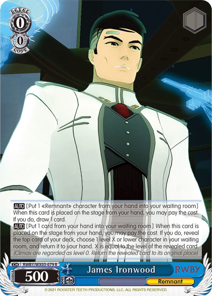 James Ironwood RWBY/WX03-079 R RWBY Card