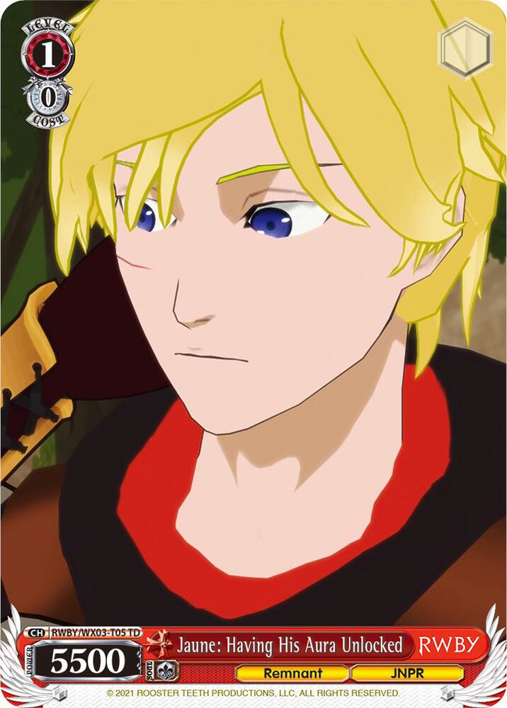Jaune Having His Aura Unlocked RWBY/WX03-T05 TD RWBY Card