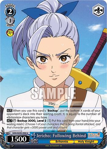 Jericho Following Behind SDS/SX05-094 U The Seven Deadly Sins: Revival of The Commandments Card