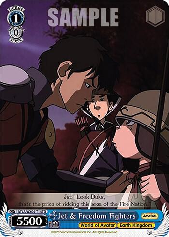 Jet and Freedom Fighters ATLA/WX04-T14 TD Avatar: The Last Airbender Card