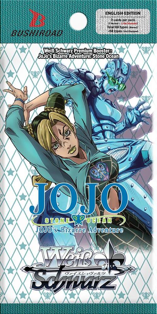 JoJos Bizarre Adventure Stone Ocean Premium Booster Pack  JoJo's Bizarre Adventure: Stone Ocean Premium Booster Card