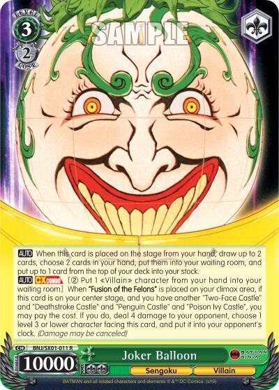 Joker Balloon BNJ/SX01-011 R Batman Ninja Card