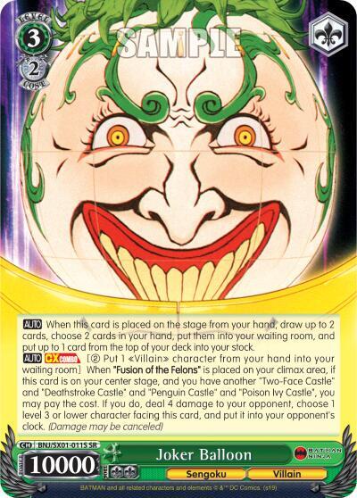 Joker Balloon SR BNJ/SX01-011S SR Batman Ninja Card