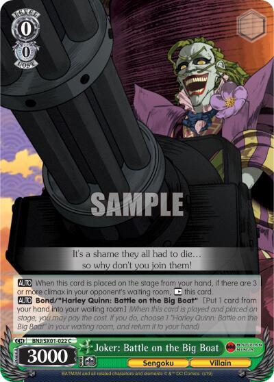 Joker Battle on the Big Boat BNJ/SX01-022 C Batman Ninja Card