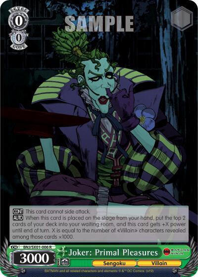 Joker Primal Pleasures BNJ/SX01-006 R Batman Ninja Card