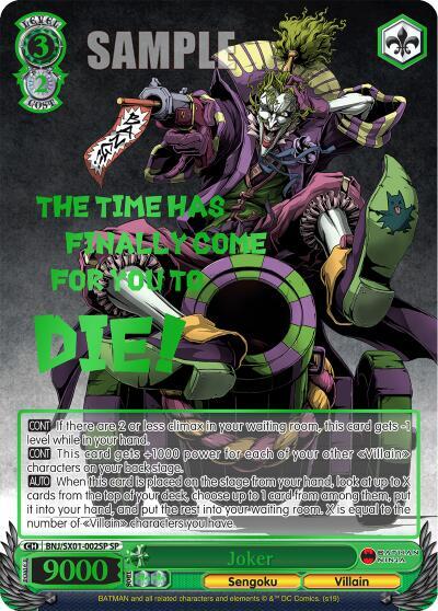 Joker SP BNJ/SX01-002SP SP Batman Ninja Card