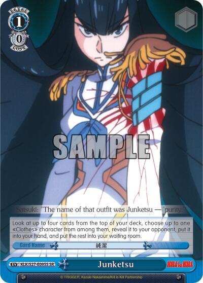 Junketsu SR Super Rare KLK/S27-E095S SR KILL la KILL Card