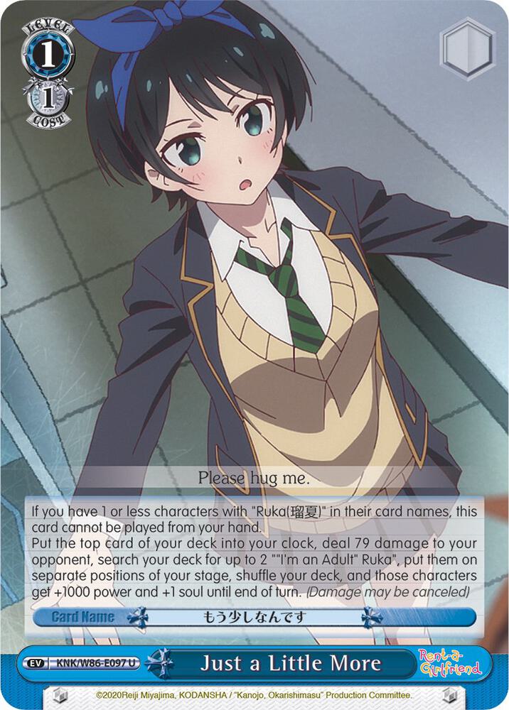 Just a Little More KNK/W86-E097 U Rent-A-Girlfriend Card
