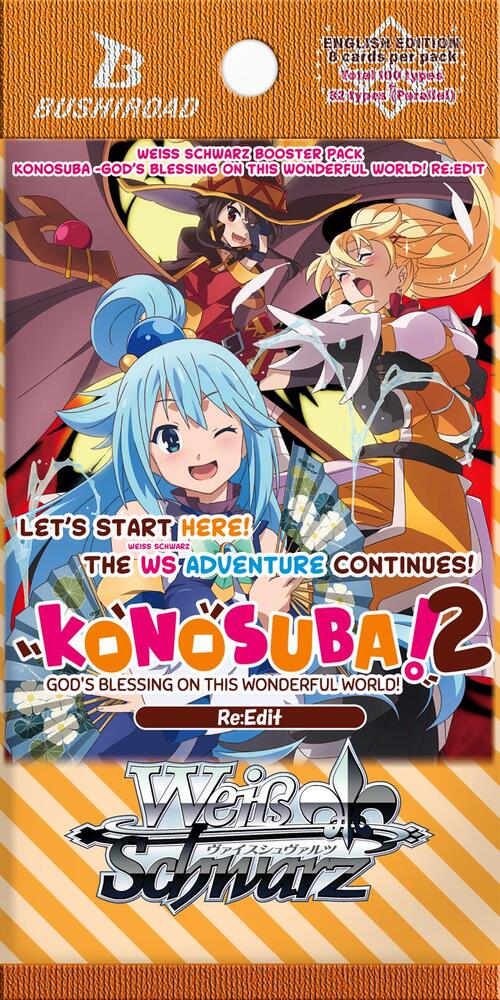 KONOSUBA Gods blessing on this wonderful world ReEdit Booster Pack KONOSUBA -God’s blessing on this wonderful world! Re:Edit Card