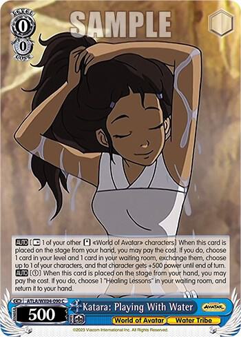 Katara Playing With Water ATLA/WX04-090 C Avatar: The Last Airbender Card