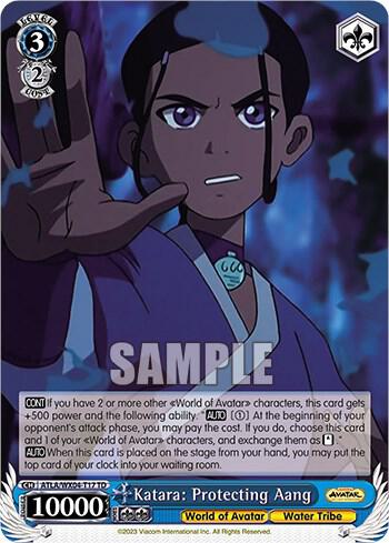 Katara Protecting Aang ATLA/WX04-T17 TD Avatar: The Last Airbender Card
