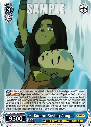 Katara Saving Aang SR ATLA/WX04-079S SR Avatar: The Last Airbender Card
