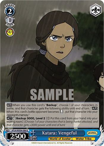 Katara Vengeful ATLA/WX04-084 R Avatar: The Last Airbender Card