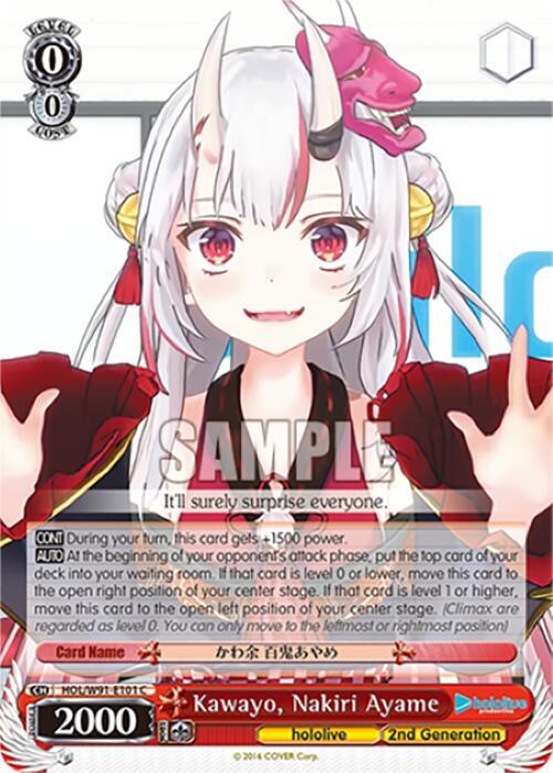 Kawayo Nakiri Ayame HOL/W91-E101 C hololive production Card