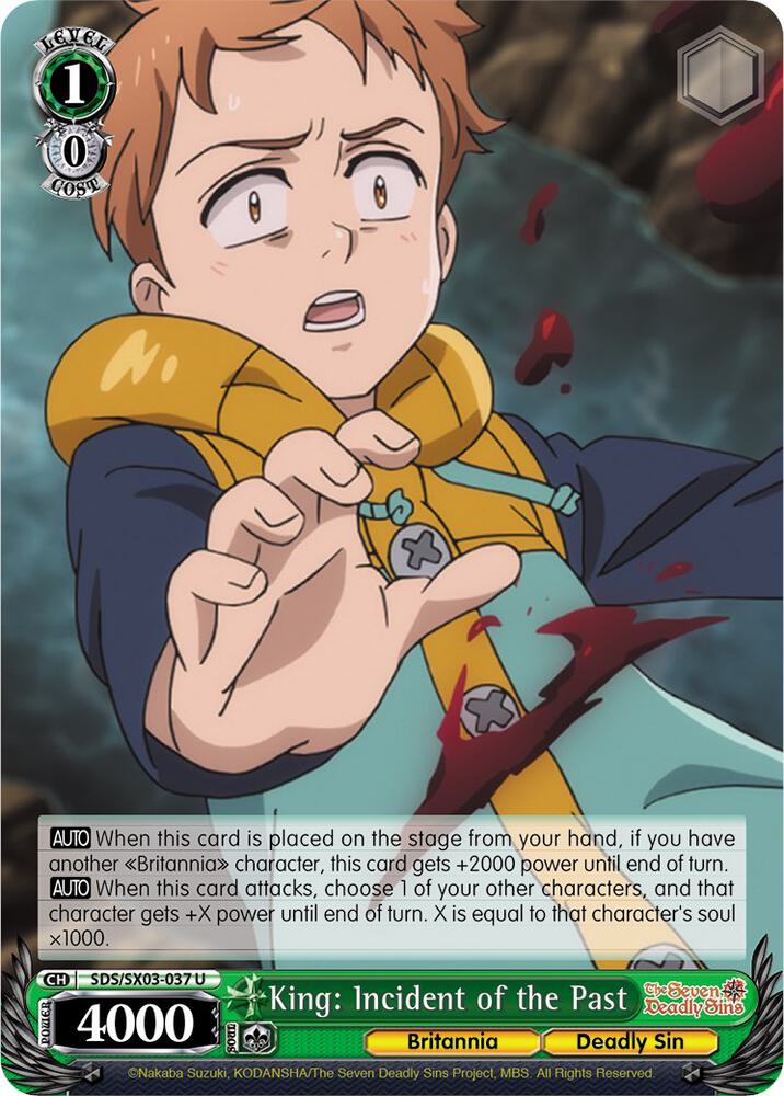 King Incident of the Past SDS/SX03-037 U The Seven Deadly Sins Card