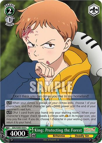 King Protecting the Forest SDS/SX05-050 C The Seven Deadly Sins: Revival of The Commandments Card