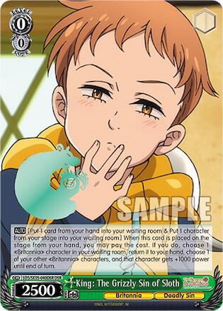King The Grizzly Sin of Sloth DSR SDS/SX05-040DSR DSR The Seven Deadly Sins: Revival of The Commandments Card