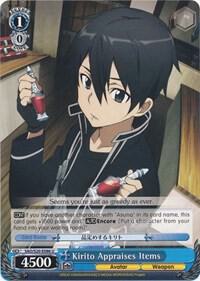 Kirito Appraises Items SAO/S20-E086 U Sword Art Online Card