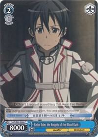 Kirito Joins the Knights of the Blood Oath SAO/S20-E094 C Sword Art Online Card
