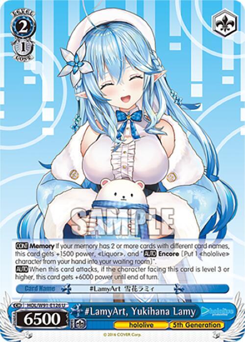 LamyArt Yukihana Lamy HOL/W91-E126 U hololive production Card