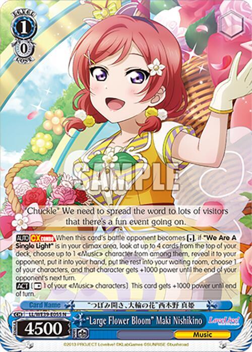 Large Flower Bloom Maki Nishikino LL/WE39-E055 N Love Live! School Idol Festival Series 10th Anniversary Premium Booster Card