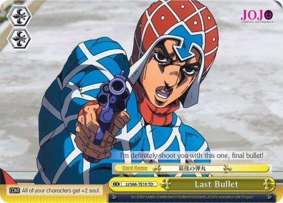 Last Bullet JJ/S66-TE10 TD JoJo's Bizarre Adventure: Golden Wind Card