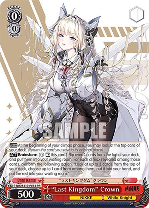 Last Kingdom Crown PR NIK/S117-PE12 PR GODDESS OF VICTORY: NIKKE Card