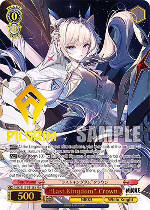 Last Kingdom Crown PRplus NIK/S117-PE12EX PR+ GODDESS OF VICTORY: NIKKE Card