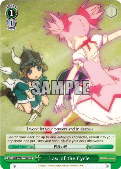 Law of the Cycle TD MM/W17-TE06 TD Puella Magi Madoka Magica Card