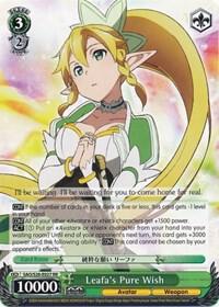 Leafas Pure Wish SAO/S20-E027 RR Sword Art Online Card
