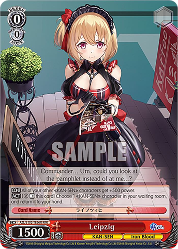 Leipzig RRR AZL/S102-TE66R RRR Azur Lane Card