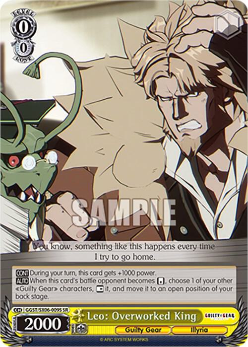 Leo Overworked King SR GGST/SX06-009S SR Guilty Gear -Strive- Card
