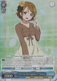 Lets Go Out Together~ Hanayo RRR LL/EN-W01-092R RRR Love Live! DX Card
