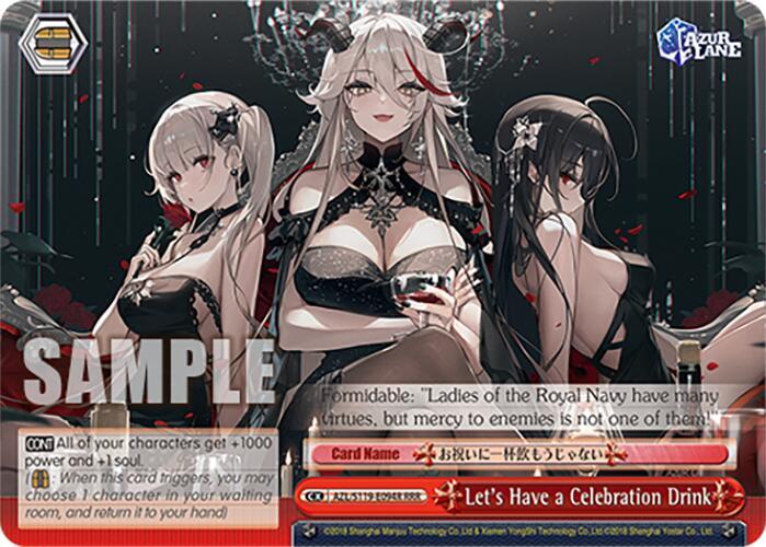 Lets Have a Celebration Drink RRR AZL/S119-E094R RRR Azur Lane Vol. 2 Card