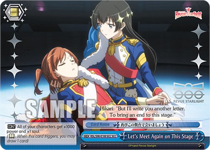 Lets Meet Again on This Stage SCC RSL/S98-E100SCC SCC Revue Starlight The Movie Card